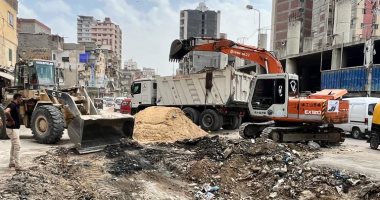 محافظ الإسكندرية: نسبة تنفيذ أعمال رفع كفاءة شارع أبو سليمان 40%