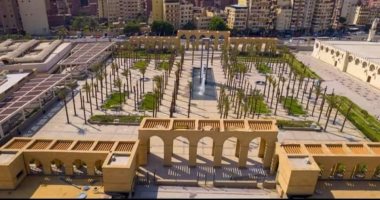تطوير الفسطاط.. الانتهاء من إنشاء ساحة مسجد عمرو بن العاص "صور"