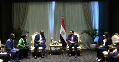 مصطفى مدبولى يلتقى رئيس وزراء أفريقيا الوسطى
