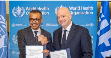 الصحة العالمية والفيفا يوقعان مذكرة تفاهم لتعزيز أنماط الحياة الصحية