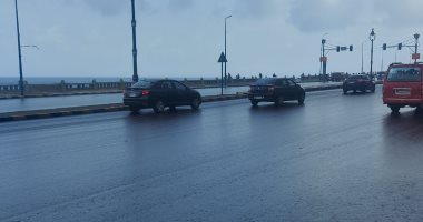 هطول أمطار خفيفة على مناطق متفرقة بالإسكندرية
