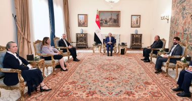 الرئيس السيسي يستقبل "جراندى" ويثمن التعاون بين مصر ومفوضية الأمم المتحدة للاجئين