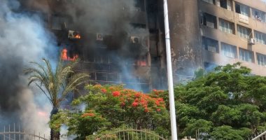 إصابة 4 أشخاص إثر حريق داخل مبنى جهاز 15 مايو 