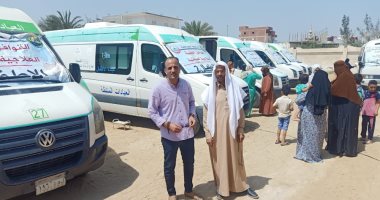 صحة الإسماعيلية توقع الكشف على 1050حالة ضمن قافلة طبية بقرية الشروق في القصاصين