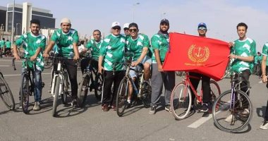 محافظة بورسعيد تشارك فى ماراثون الدراجات الهوائية بالعاصمة الإدارية 