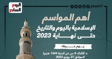 إنفوجراف.. أهم المواسم الإسلامية باليوم والتاريخ حتى نهاية 2023 