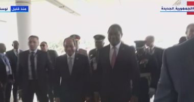 الرئيس السيسى يصل مقر قمة "كوميسا" الـ 22 المنعقدة فى زامبيا