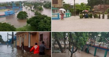 تضرر أكثر من 10 آلاف منزل فى جرانما الكوبية بسبب الفيضانات ..فيديو