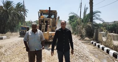 أعمال رصف متعددة ورصد حالات للبناء المخالف بمدينة أبشواى
