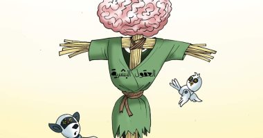 العقول البشرية "خيال مآتة" فى زمن الذكاء الاصطناعى.. كاريكاتير اليوم السابع