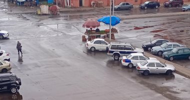 سقوط أمطار مصحوبة بسحب رعدية على مدينتى بورسعيد وبورفؤاد.. صور