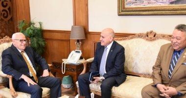 محافظ بورسعيد يستقبل رئيس جهاز تعمير سيناء لمتابعة مستجدات مشروعات التعاون