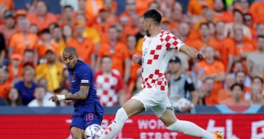 منتخب هولندا يتقدم بهدف ضد كرواتيا فى نصف نهائى دورى الأمم الأوروبية