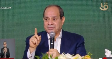 الرئيس السيسي: الريف المصرى كان يغطى احتياجاته الغذائية قبل 40 سنة والآن تغير الحال