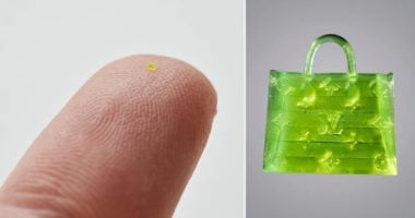 شركة أمريكية تصمم حقيبة يد نسائية أصغر من ذرة الملح.. تتشاف بس بالمجهر
