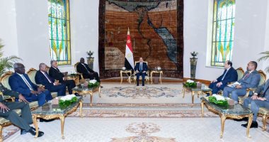 الرئيس السيسى يستقبل نائب رئيس مجلس السيادة السوداني