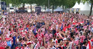 أجواء صاخبة قبل قمة كرواتيا وإسبانيا فى نهائي دوري الأمم الأوروبية.. فيديو وصور