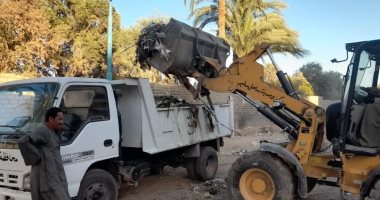 رفع 500 طن مخلفات وتسوية وتمهيد الطرق خلال حملات نظافة بـ4 مراكز في أسيوط