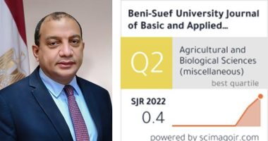 إدراج مجلة جامعة بنى سويف للعلوم الأساسية والتطبيقية ضمن تصنيف إسكوبس Q2