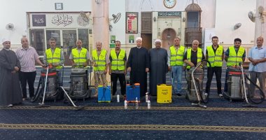 "أوقاف الجيزة" تطلق حملة موسعة لنظافة المساجد استعدادا لصلاة العيد