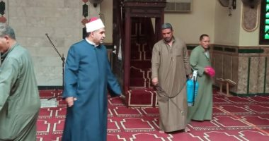 "أوقاف جنوب سيناء" تبدأ حملة نظافة بالمساجد استعدادا لصلاة عيد الأضحى.. صور