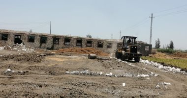 إزالة فورية لـ50 حالة تعد على الأراضى الزراعية فى كفر الشيخ