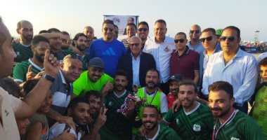 "المصري" يتوج بطلاً لمجموعة بورسعيد ببطولة دوري كرة القدم الشاطئية.. صور