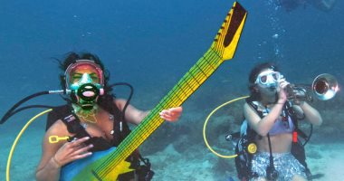 حفل موسيقى فى قاع البحر بفلوريدا للتوعية بحماية الشعاب المرجانية.. فيديو وصور