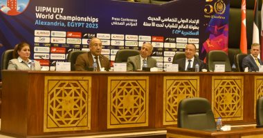 محافظ الإسكندرية يشهد مؤتمر الإعلان عن افتتاح بطولة العالم للشباب للخماسى