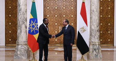 الرئيس السيسى يبحث مع رئيس وزراء إثيوبيا قضية سد النهضة.. فيديو