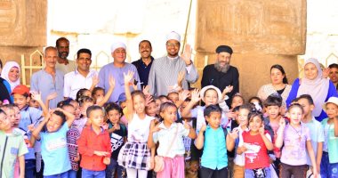 "كلنا مصريين" مبادرة لدعم المحبة والتعايش بين الأطفال فى الأقصر.. صور