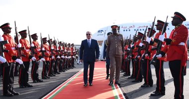 الرئيس السيسى يصل كينيا للمشاركة فى القمة التنسيقية الأفريقية.. صور 