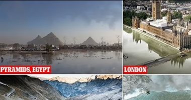 شاهد ماذا سيحدث للأهرامات ووجهات سياحية عالمية فى 2050 بسبب تغير المناخ