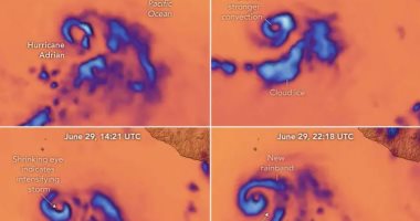 أقمار ناسا لمراقبة العواصف ترصد تطور هيكل إعصار أدريان