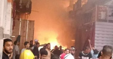 إصابة 14 شخصا فى اندلاع حريق هائل بأحد مولات مرسى مطروح.. تعرف على أسمائهم
