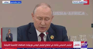 بوتين: روسيا ستدعم إشراك الاتحاد الأفريقى بصفة العضو الكامل في نشاط قمة العشرين
