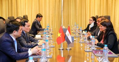 وزيرة التعاون الدولى تعقد جلسة مباحثات مع نائب رئيس وزراء فيتنام خلال زيارته لمصر