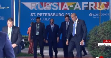 الرئيس السيسى يصل مقر انعقاد القمة الأفريقية الروسية