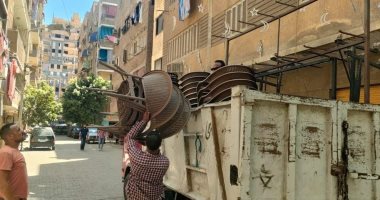 حملات بشوارع حى إمبابة لرفع تعديات المطاعم وترشيد الكهرباء