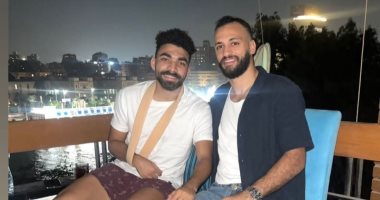 مروان حمدى يدعم لاعب الأهلى بعد كسر الترقوة