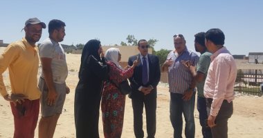 محافظ شمال سيناء يتفقد تقسيم الريسة الجديد المخصص لأهالي توسعات ميناء العريش