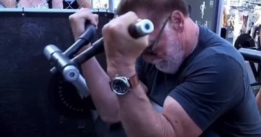 Arnold Schwarzenegger Exercising at 76