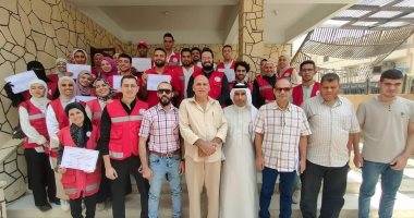 الهلال الأحمر يحتفل بمائة يوم من العطاء على أرض شمال سيناء.. صور
