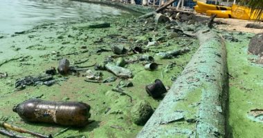 الانسكابات النفطية والنفايات السامة تهدد بحيرة ماراكايبو بفنزويلا.. صور