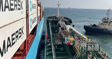 أول عملية من نوعها.. نجاح تموين سفينة حاويات بالوقود الأخضر فى ميناء شرق بورسعيد "فيديو"