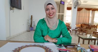 رحلة "شيماء" من التعليم الفنى للمعارض الدولية فى فنون الزخرفة الإسلامية.. فيديو وصور