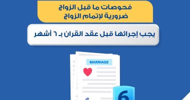 الصحة: إجراء فحوصات الزواج قبل عقد القران بـ6 شهور ضرورة