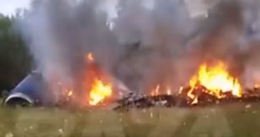 تداول فيديو للحظة تحطم طائرة يفجيني بريجوجين قائد مجموعة فاجنر الروسية