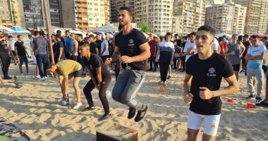 انطلاق مهرجان اللياقة البدنية على شواطئ الإسكندرية بـ 1000 مشارك
