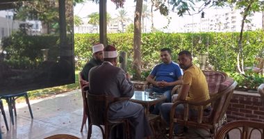 جولة حرة لقافلة البحوث الإسلامية الدعوية على المقاهي في بورسعيد